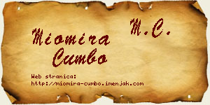 Miomira Cumbo vizit kartica